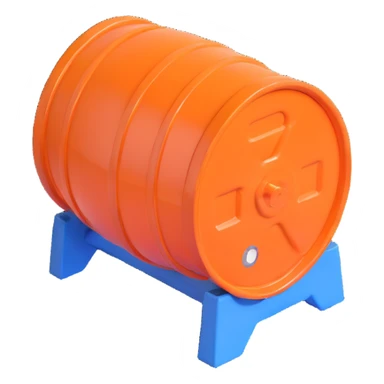 orange road construction barrel sticker