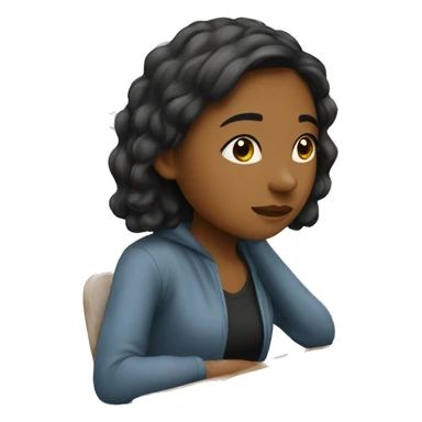 a girl waiting for her boyfriend sticker