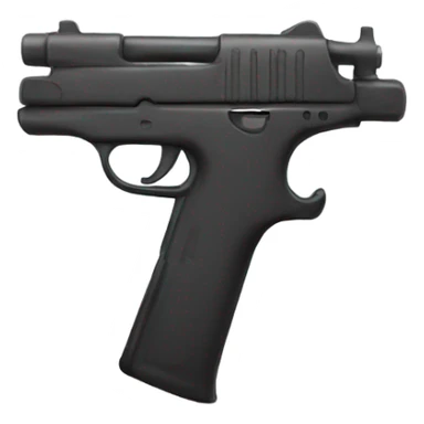 Gun with a face sticker