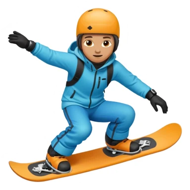snowboarder carving sticker