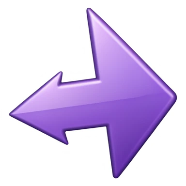 seta para direita roxa sticker