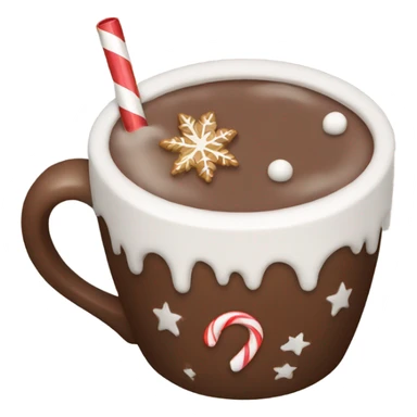 Christmas cup with hot chocolate  sticker