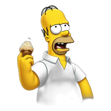 Homer simpson qui fait un doigt d’honneur sticker