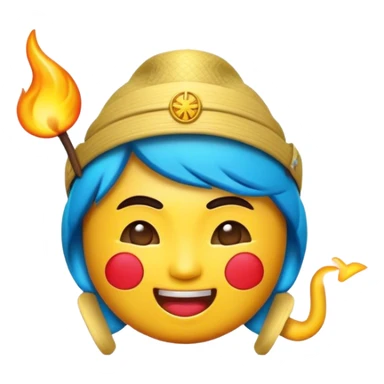 Cinematic Realistic V-pop Music Pop Culture Emoji, showcasing a modern, energetic representation of Vietnamese pop culture rendered with vivid textures and dynamic, colorful lighting. sticker