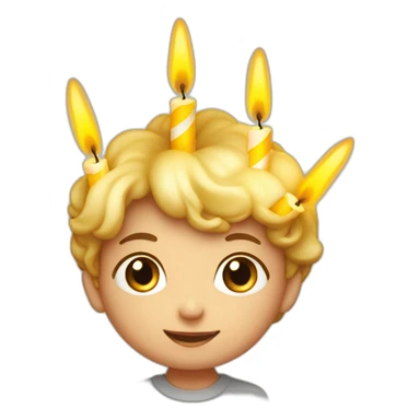 Enfant qui souffle des bougies d’anniversaire sticker