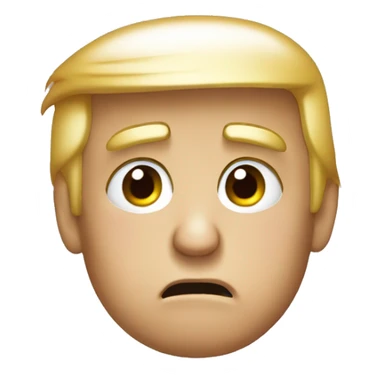 donald trump sad face  sticker