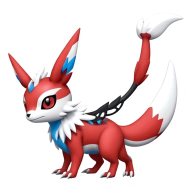  Cute Guilmon-Latias-Umbreon-Fakémon-hybrid-creature (full body)  sticker