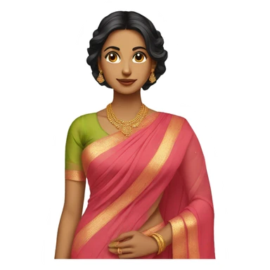 Saree sticker