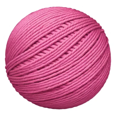 Rolled Yarn Ball pink sticker