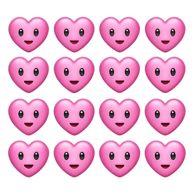 Pink emojis sticker
