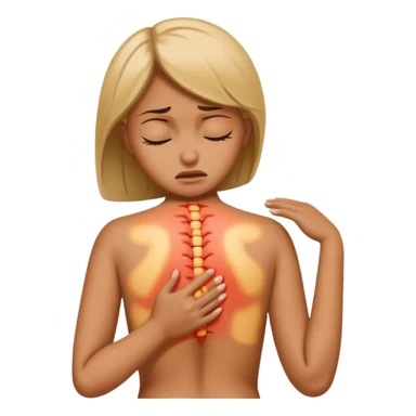 Female Back pain sticker