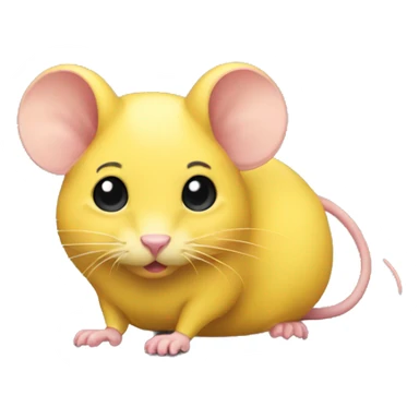 yellow-colour-mouse sticker