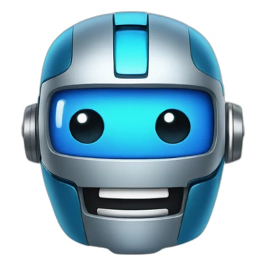 Robot blue smile good sticker