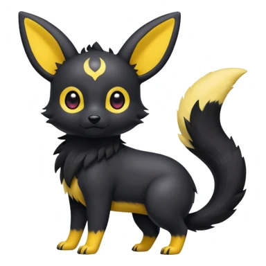 Cool cute edgy kawaii Quilava-Umbreon-animal-creature-hybrid full body sticker
