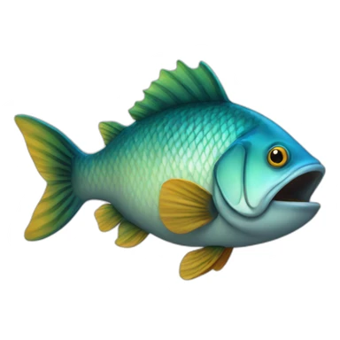 A fish with legs sticker