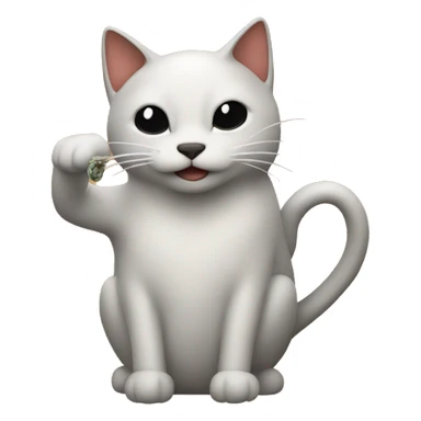 gato tomando mate sticker