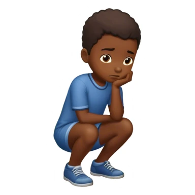 african american boy urinating in plants sticker