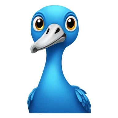 dodo bird blue sticker