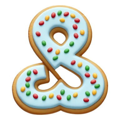 Christmas cookies with white "S" logo sticker