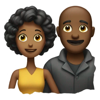 pictorial book with the cover that has a woman and a man  sticker