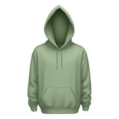 Oversized hoodie in sage green color  sticker