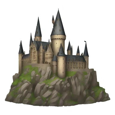 Broken Hogwarts castle sticker