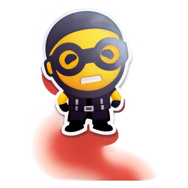 Robber Emoji sticker
