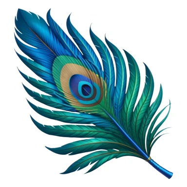 Make an peacock feather emoji sticker