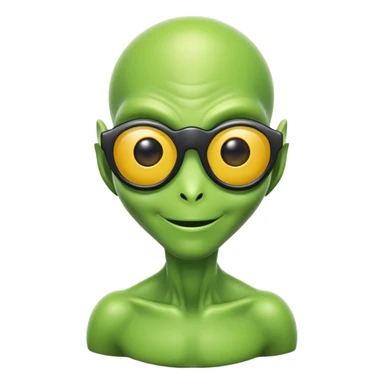 emoji avec un alien en rapport avec jul sticker