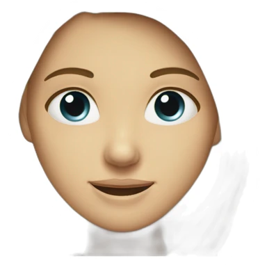 Smiling women with tear drop falling from one eye sticker