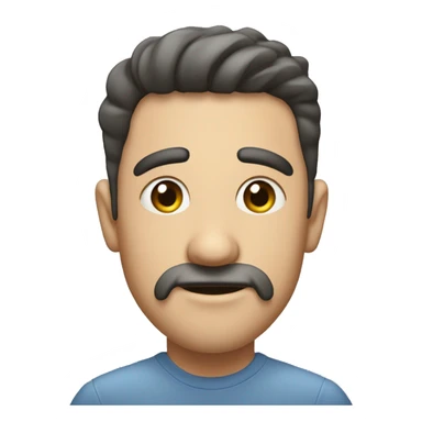 Rostro persona con dos dedos a los lados de la cabeza haciendo el movimiento de comillas  sticker