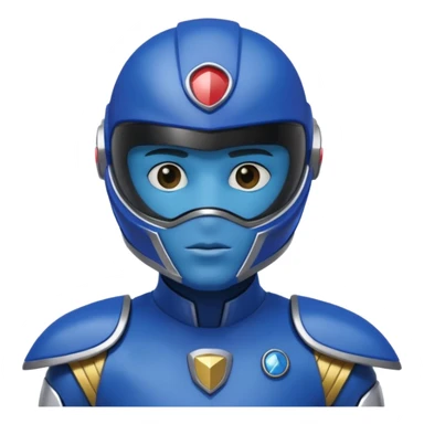 Power ranger blue sticker