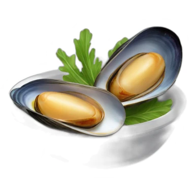 Mussel dish sticker