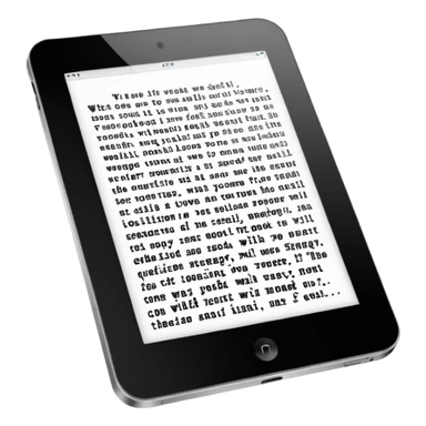 only written text on tablet sticker