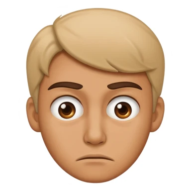 Disgusted face sticker