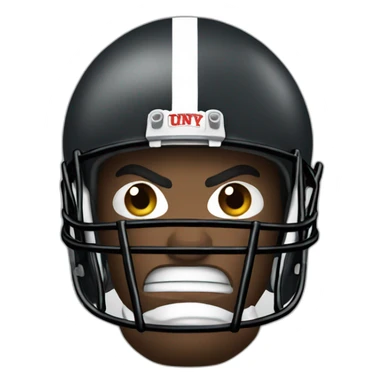 angry football player sticker