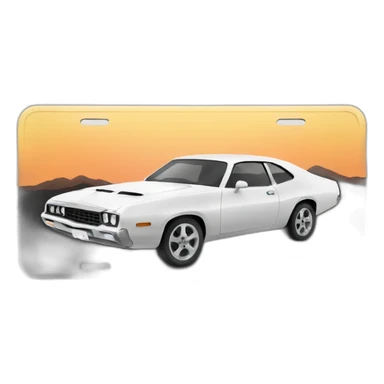 License plate sticker