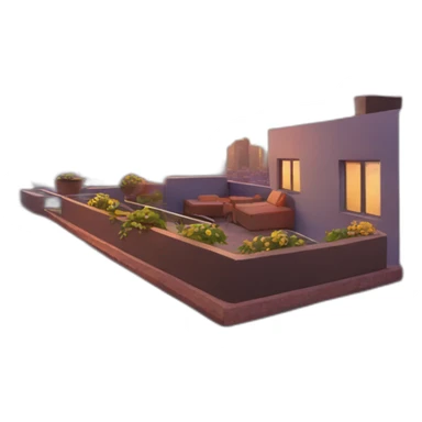 balada rooftop por do sol sticker