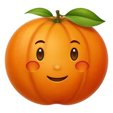 orange furit sticker