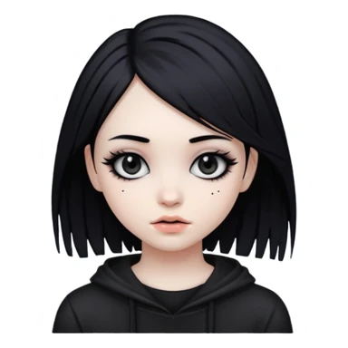 Emo girl sticker