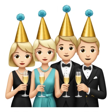 Great gatsby birthday sticker