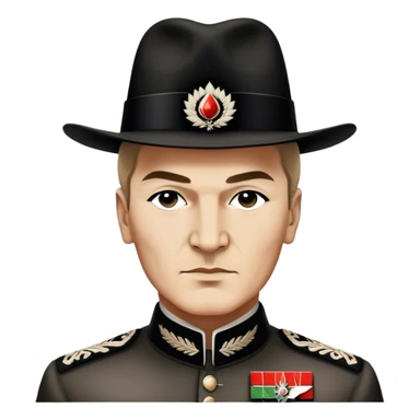 ​Cinematic Realistic Portrait of a Young Mustafa Kemal Atatürk, depicted in his iconic tall black hat and traditional attire with a confident, visionary expression, rendered with rich historical textures and warm, inspiring lighting that captures his youthful dynamism and transformative leadership, sticker