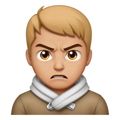 Someone with hands around neck looking mad  sticker