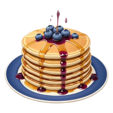Blueberry pancakes  Burgundy sticker
