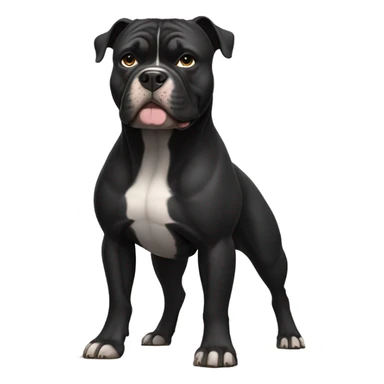 99% Black American Bully sticker