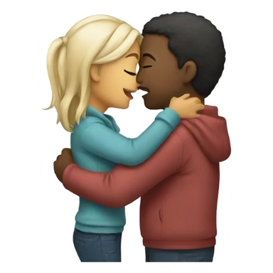 Kiss and hug sticker