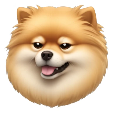 very angry pomeranian sleeping sticker