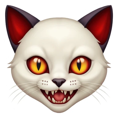 Cat mixed with fampire sticker