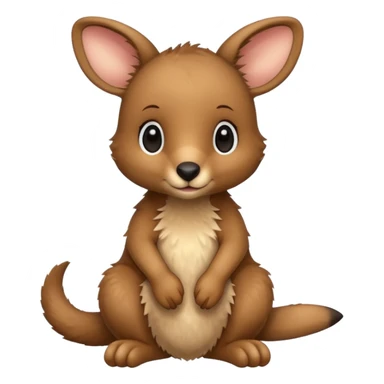 baby kangaroo sticker