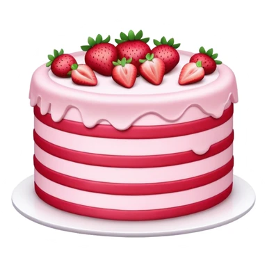 2 tier Strawberry Cake sticker